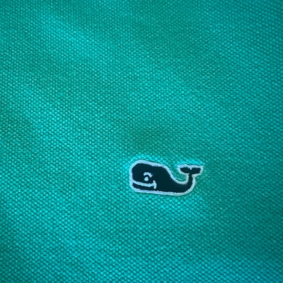 Vineyard Vines Polo Shirt Small 100% Cotton Embroidered Whale Logo Mint Green - Picture 4 of 5